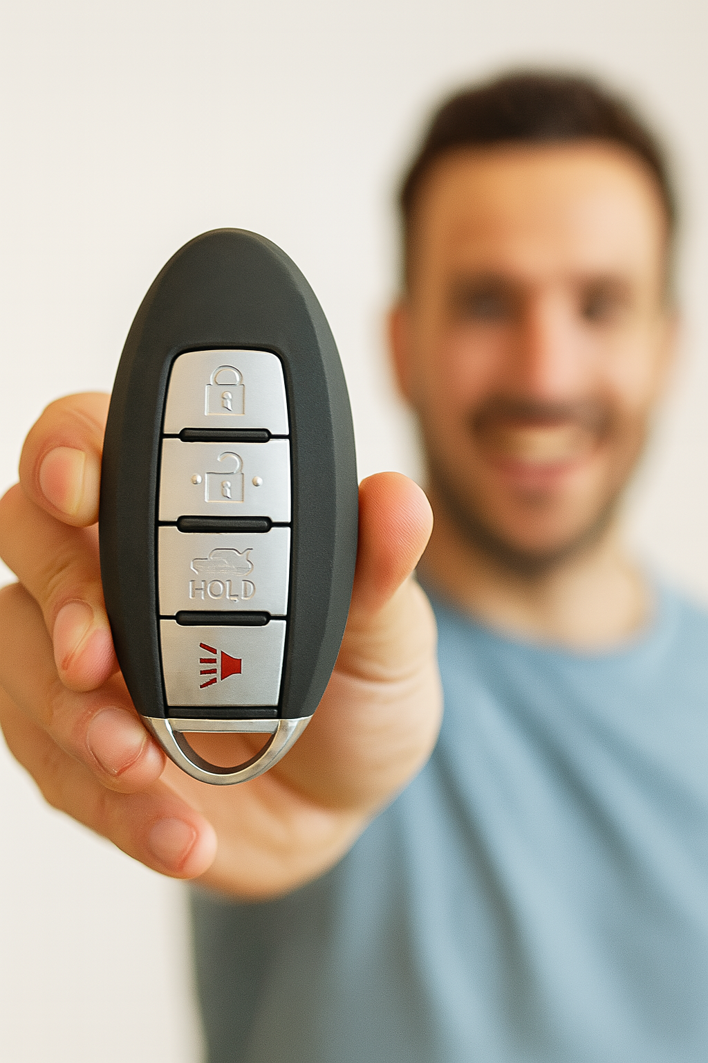 2015 Nissan Altima Replacement Car Key Fob | 4 Button Replacement with Programming Kit for Push Button Ignition