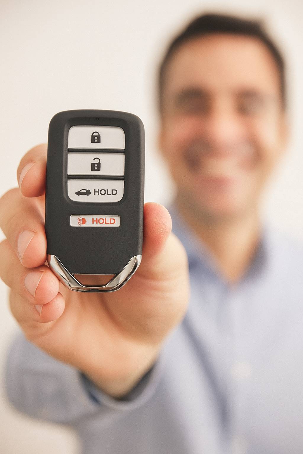 2019 Honda Accord Replacement Car Key Fob | 4 Button Replacement with Programming Kit for Push Button Ignition