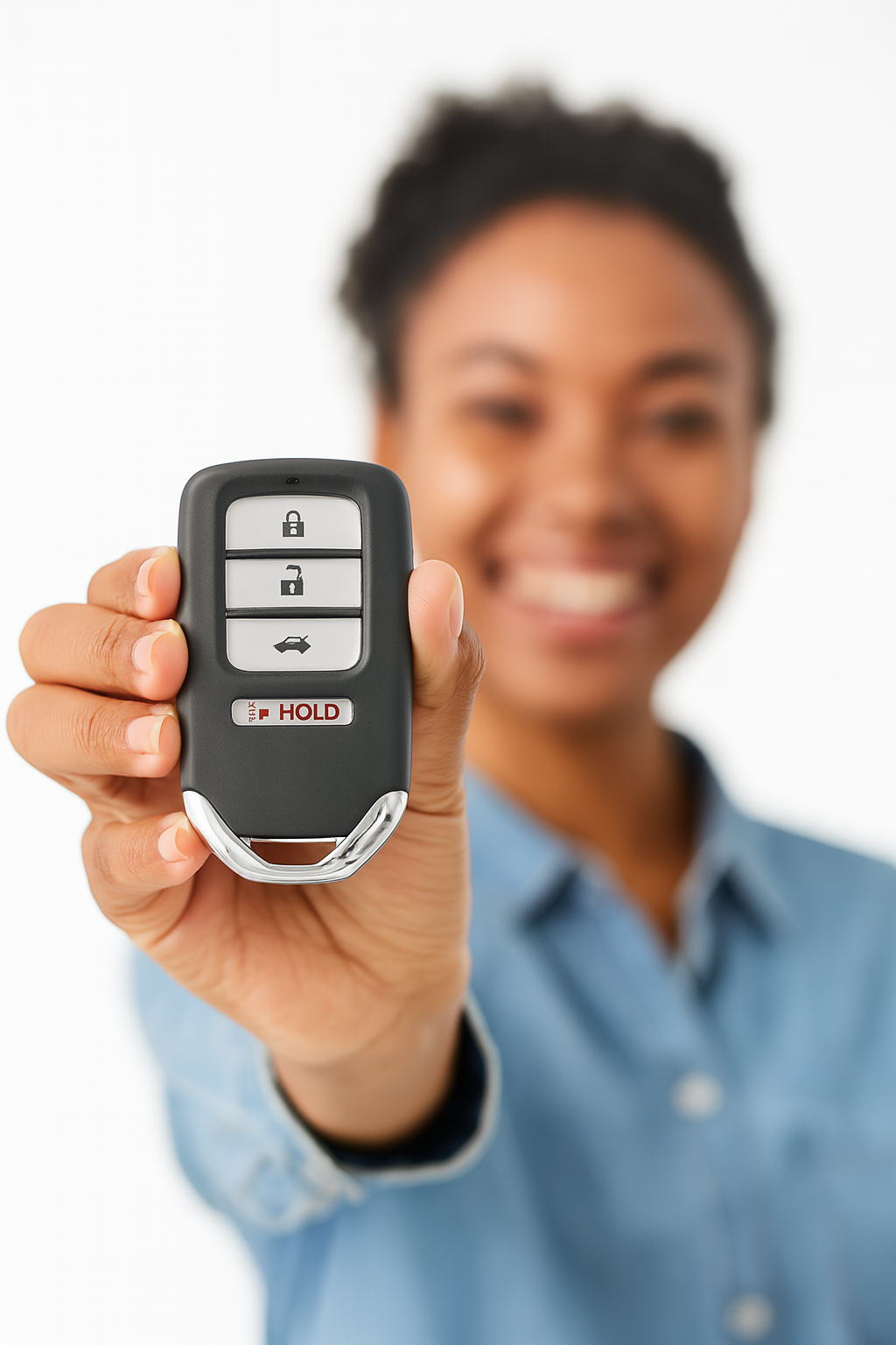 2015 Honda Accord Replacement Car Key Fob | 4 Button Replacement with Programming Kit for Push Button Ignition