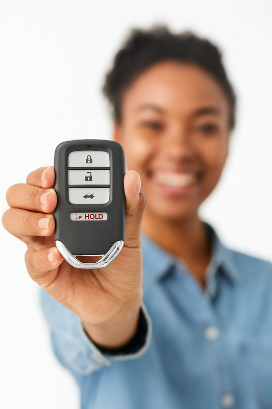 2013 Honda Accord Replacement Car Key Fob | 4 Button Replacement with Programming Kit for Push Button Ignition